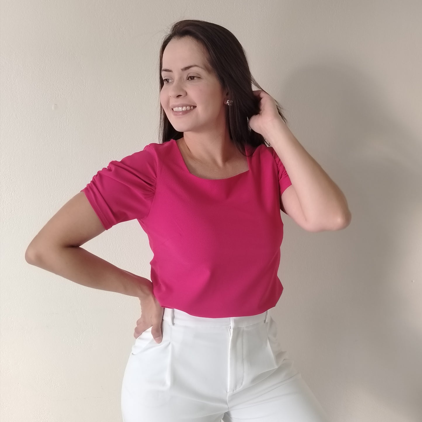 Blusa cuello cuadrado