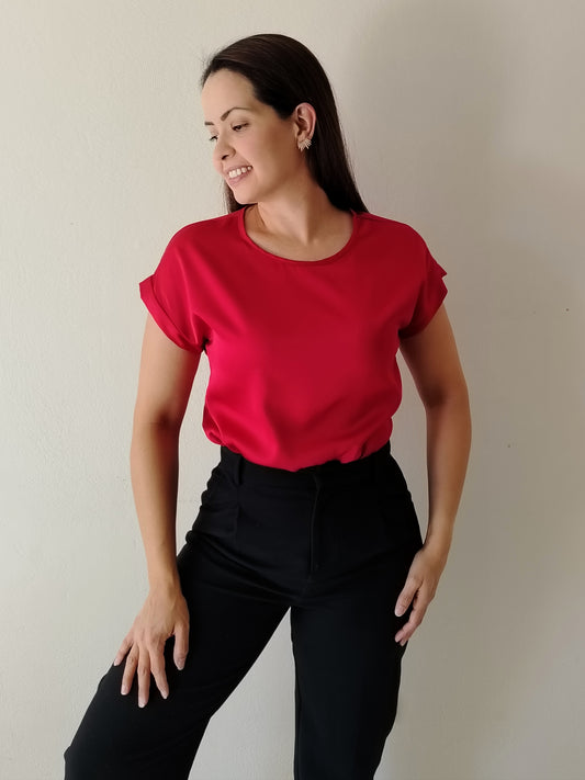 Blusa satín