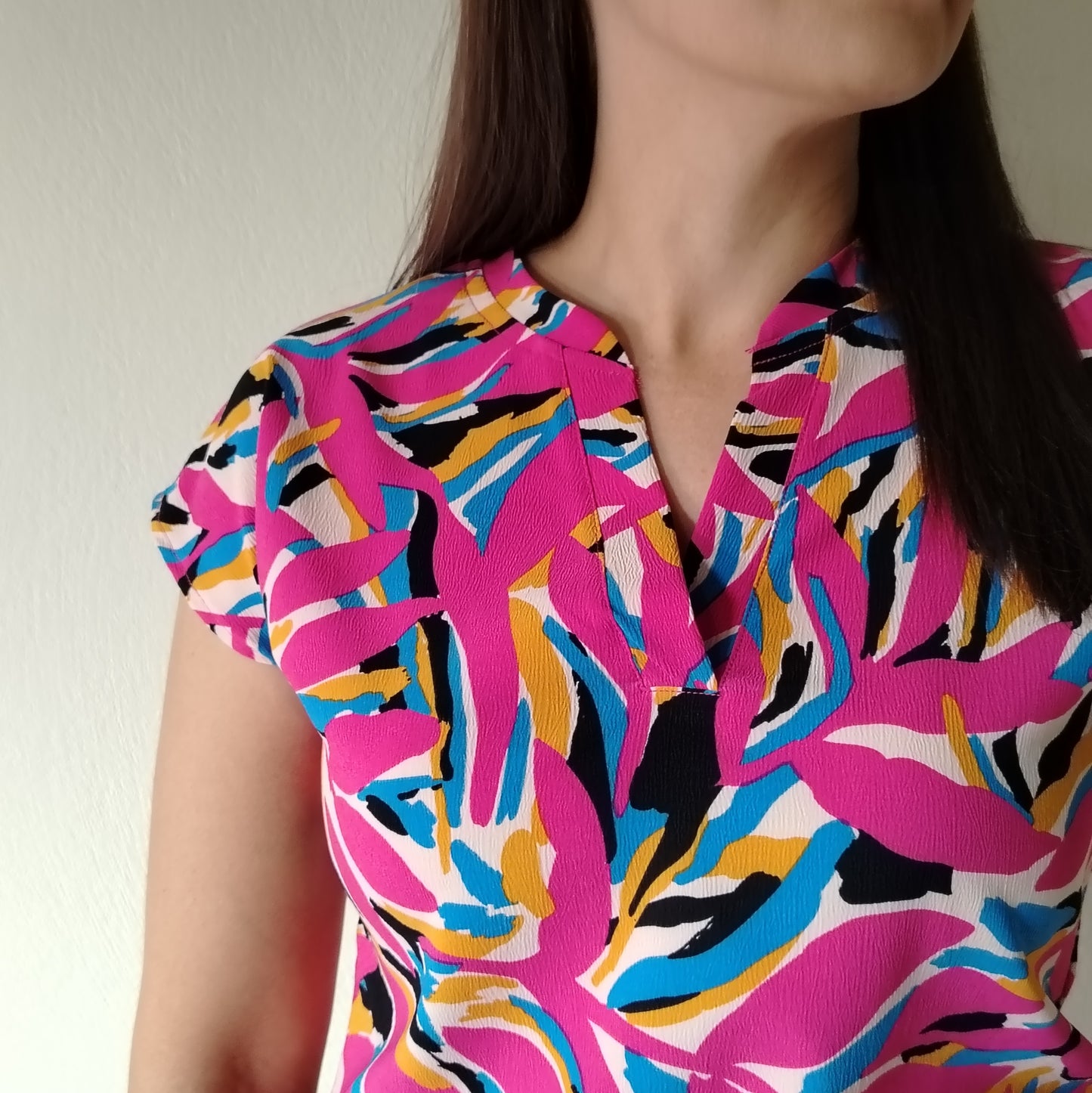 Blusa cuellos chino