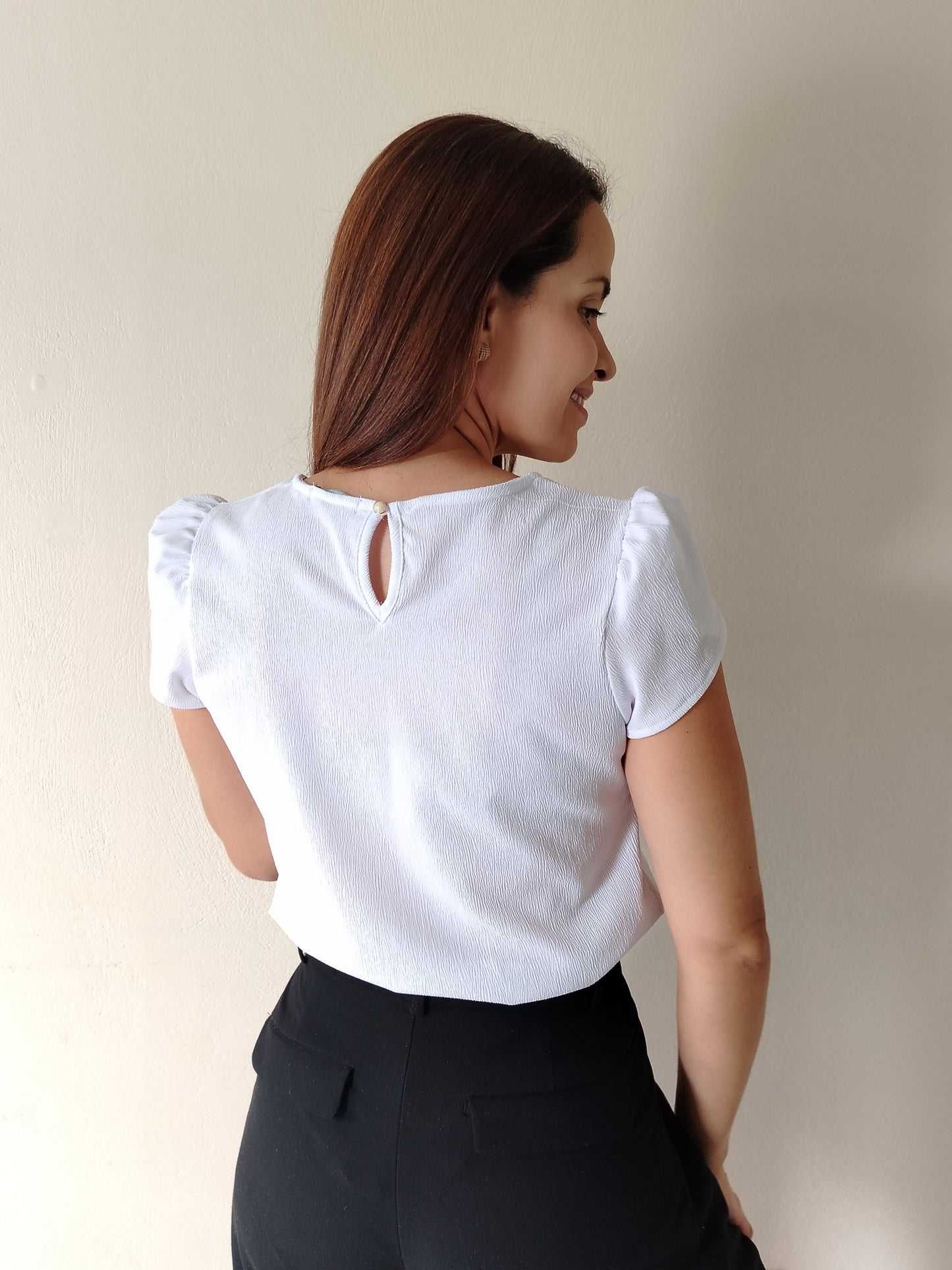 Blusa manga tulipán