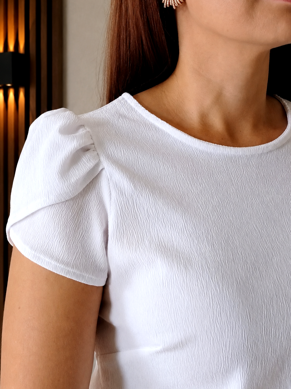 Blusa manga tulipán