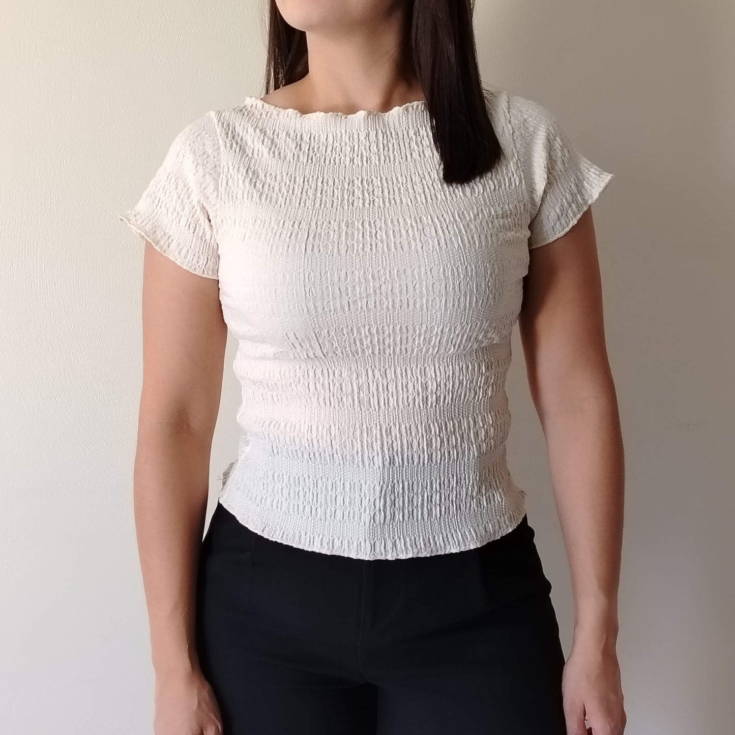 Blusa Corrugada Stretch
