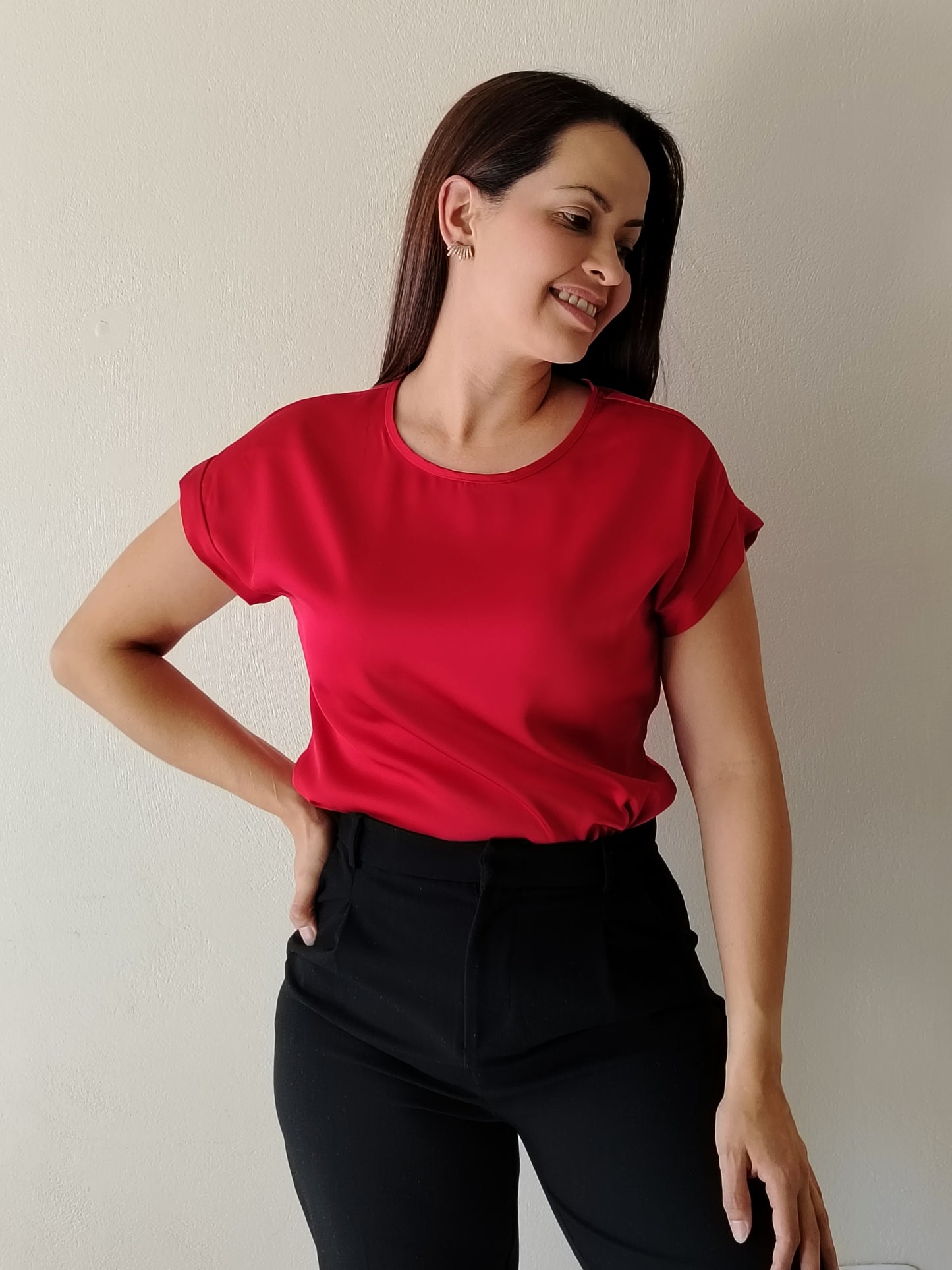 Blusa satín