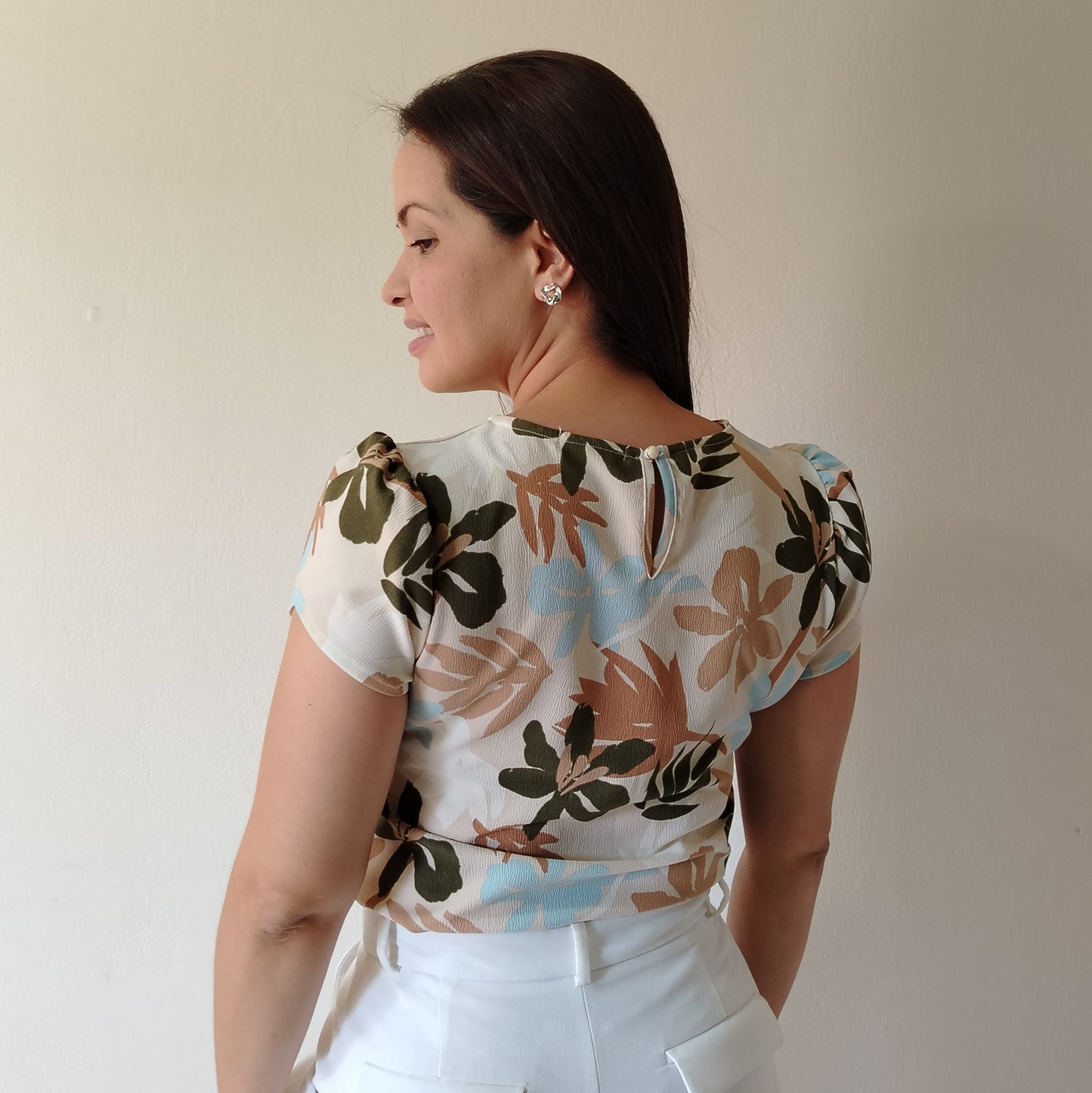 Blusa manga tulipán