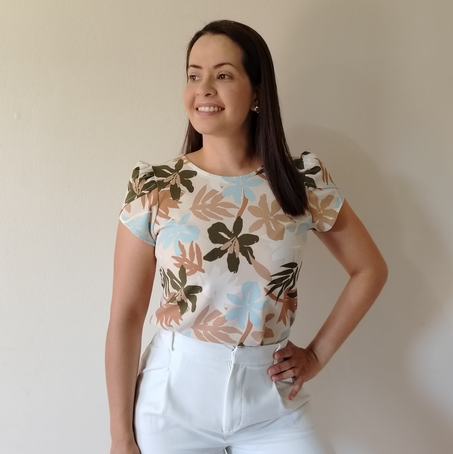 Blusa manga tulipán
