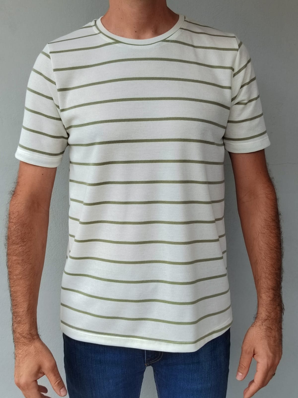 Camiseta rayas azul