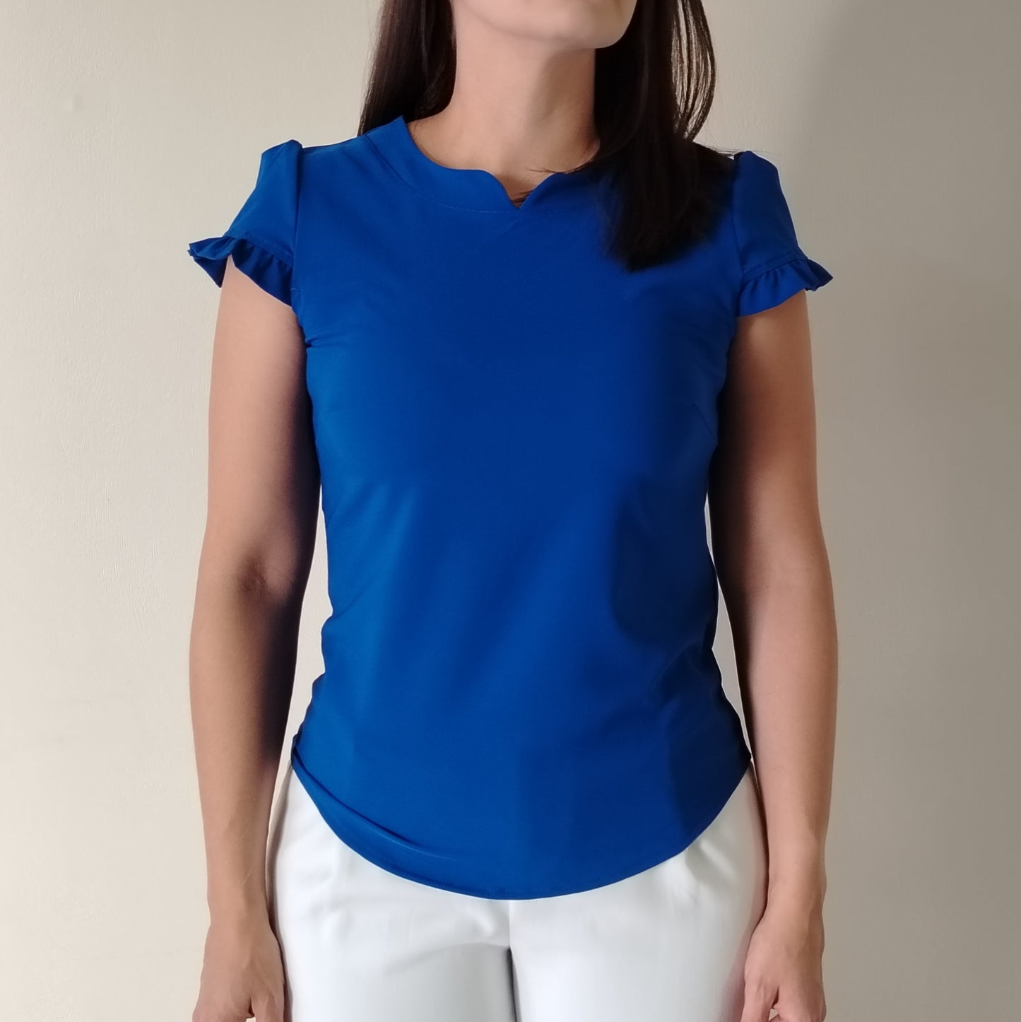 Blusa cuello chino