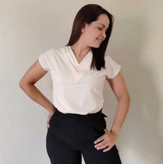 Blusa cuello V