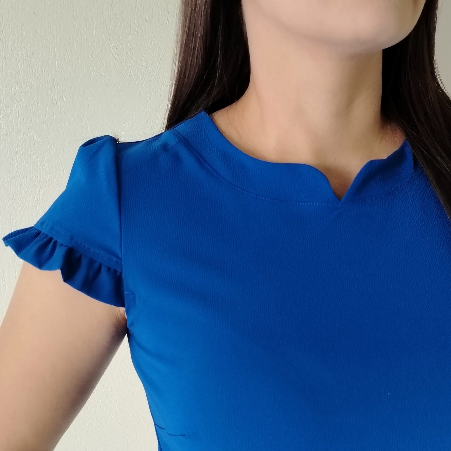 Blusa cuello chino