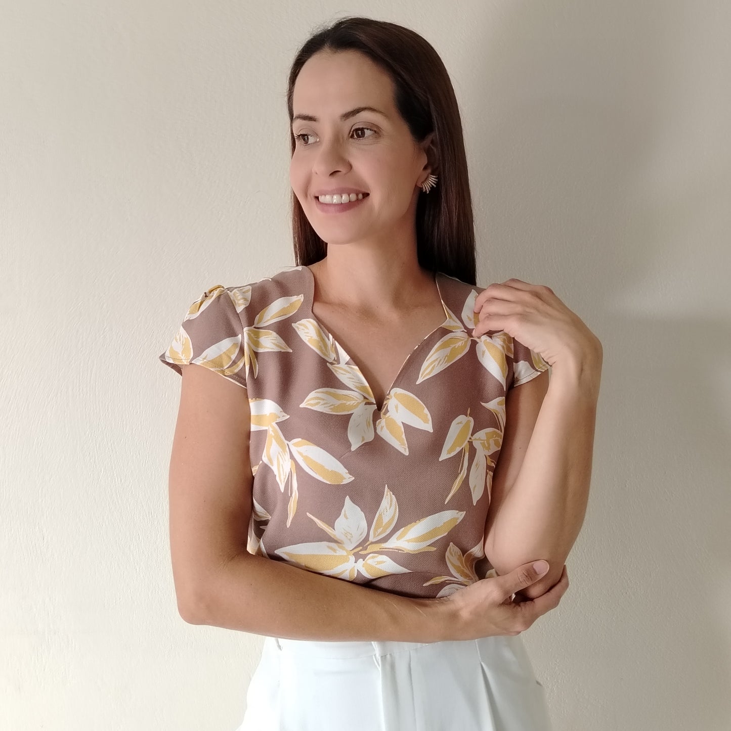 Blusa escote parras