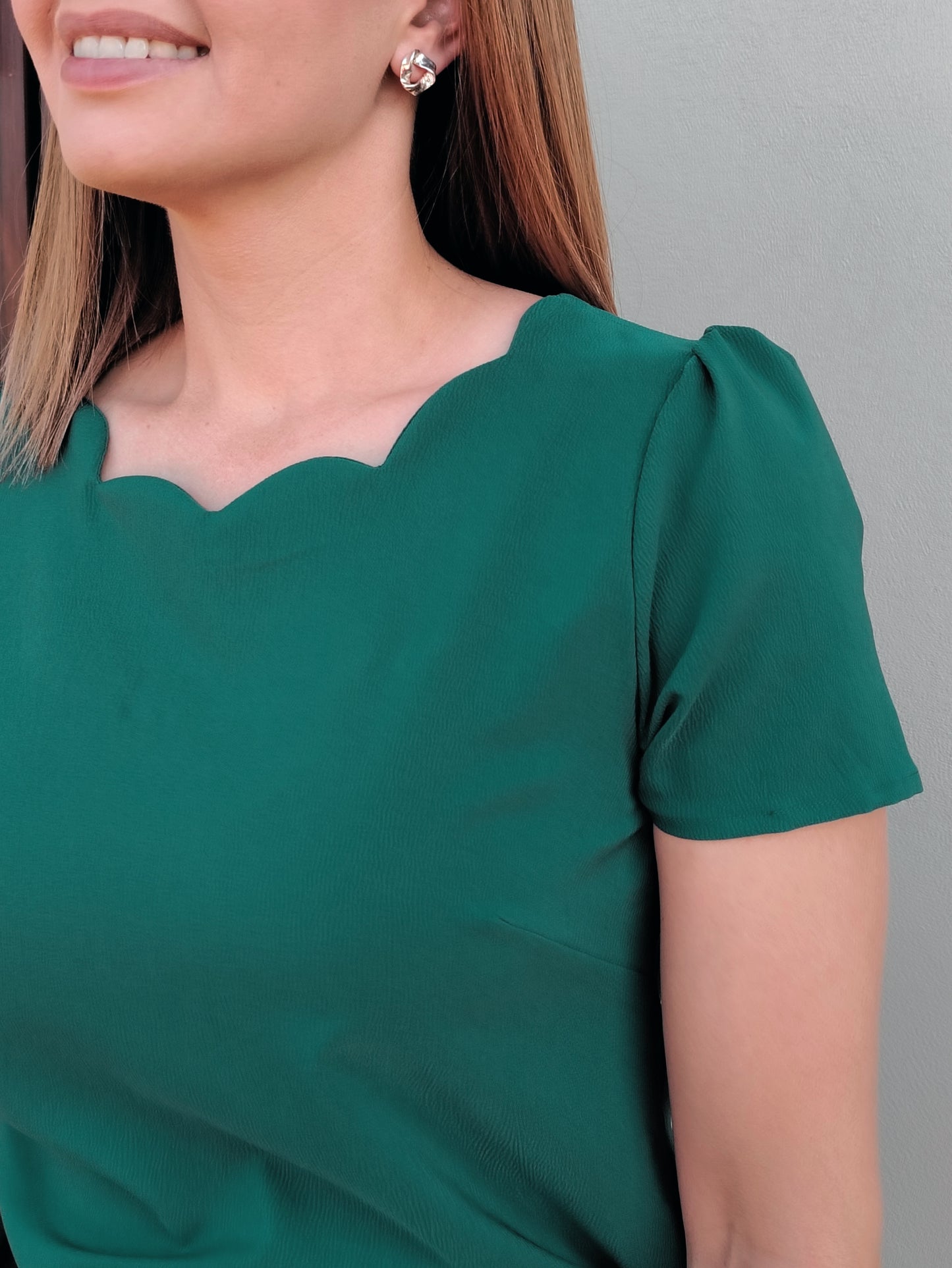 Blusa parras en escote